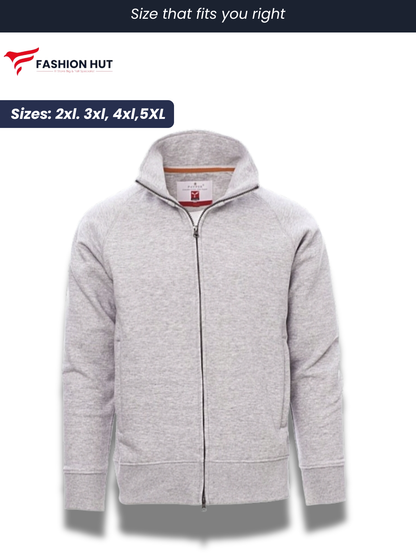 Light Grey Payper Mock Neck Full Zip
