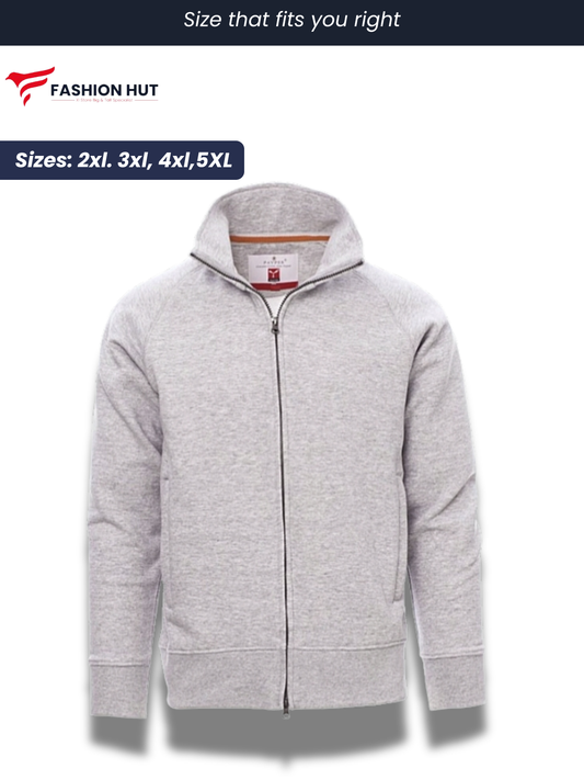 Light Grey Payper Mock Neck Full Zip