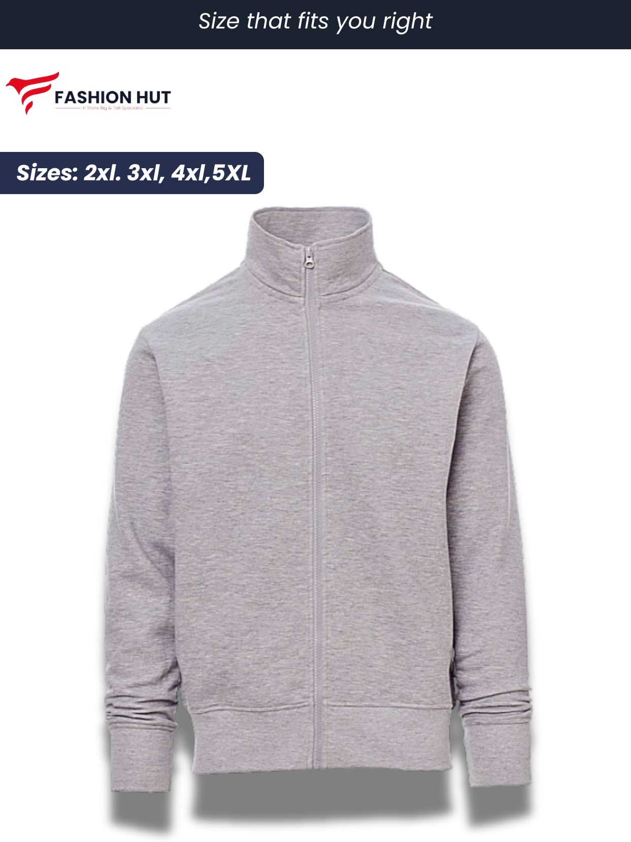 Light Grey Payper Mock Neck Full Zip