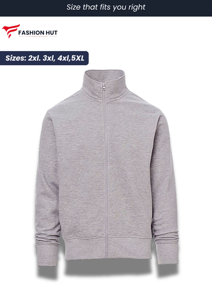 Light Grey Payper Mock Neck Full Zip