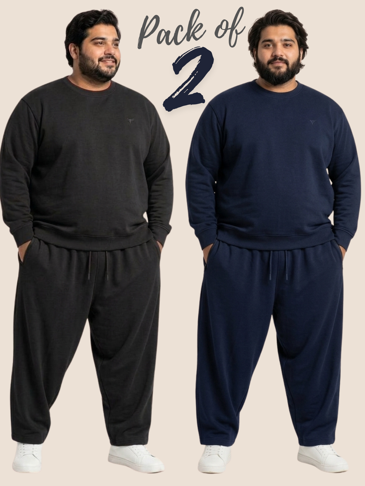 Pack of 2 Premium Fleece Co-Ord Set — Winter Edition