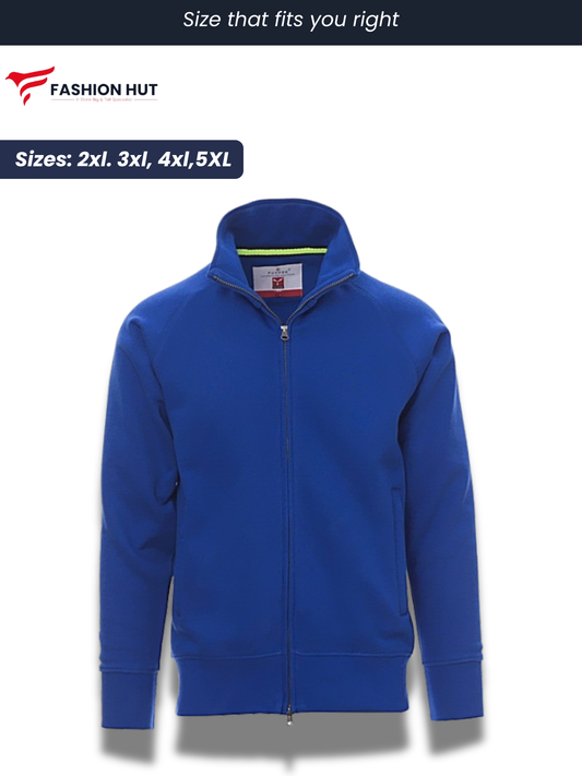 Royal Blue Payper Mock Neck Full Zip