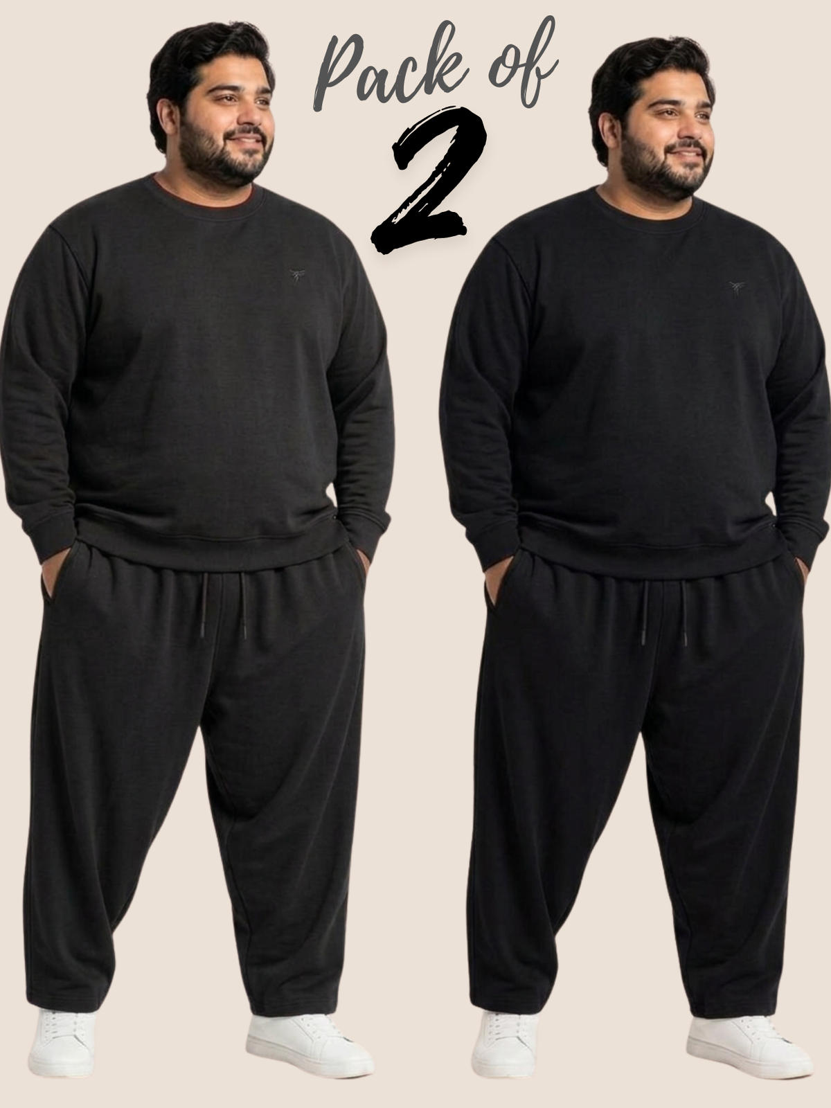 Pack of 2 Premium Fleece Co-Ord Set — Winter Edition
