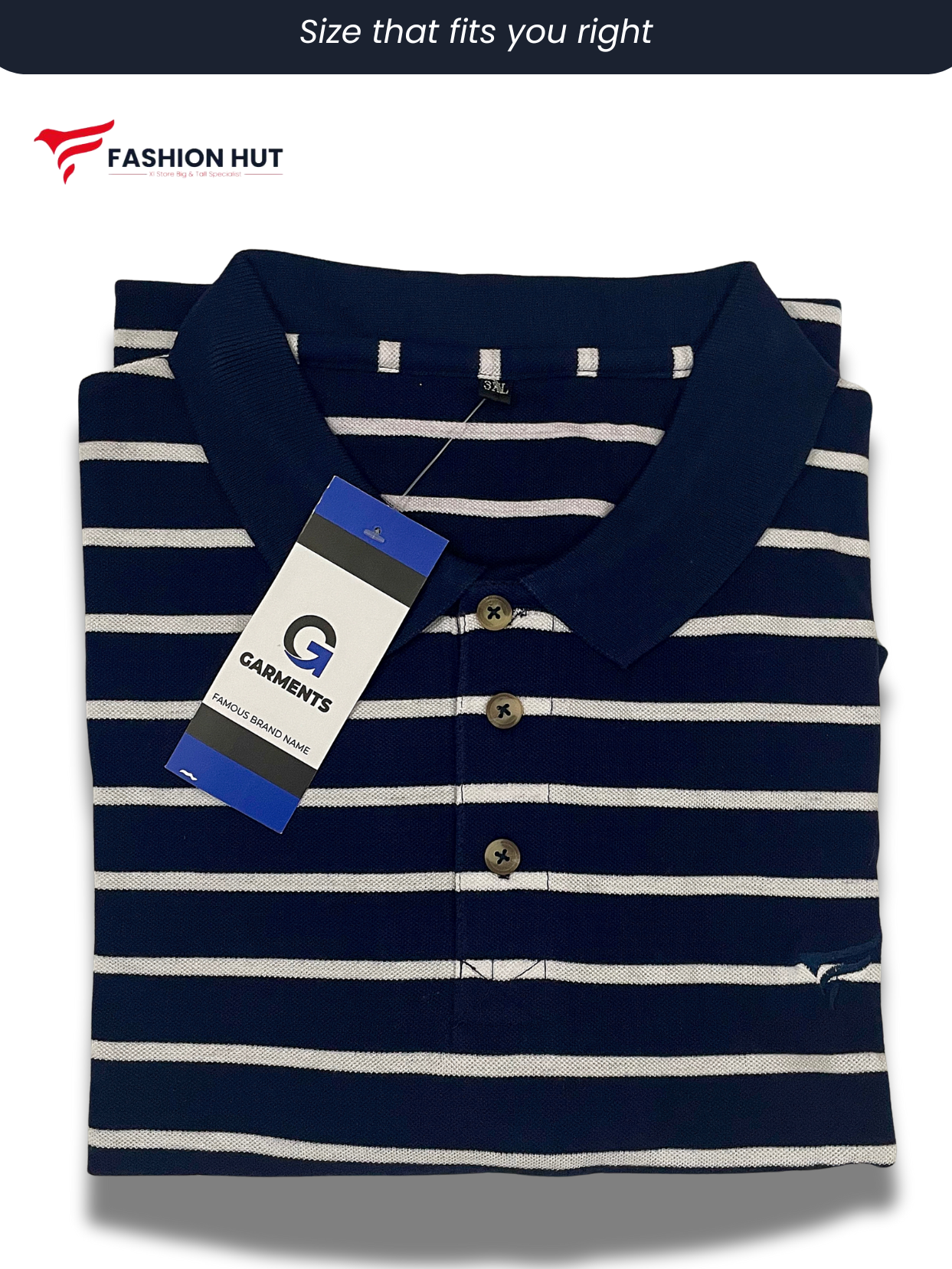Pack of 2 Polo Stripers – Baggy Style | Summer Fit