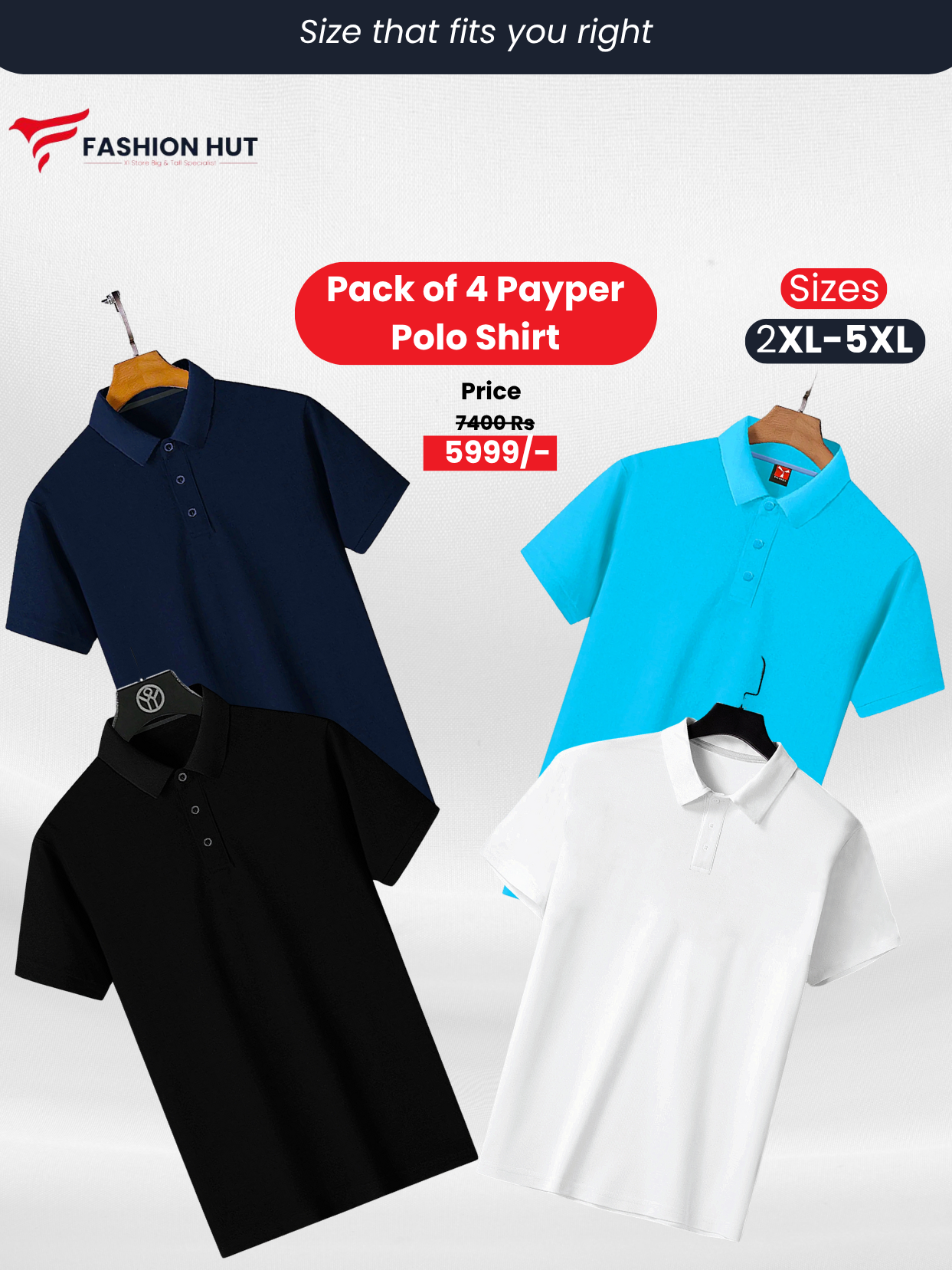 Pack of 4 Payper Polo Shirts
