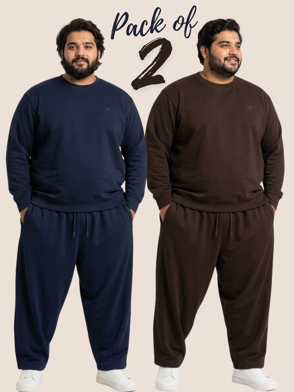 Pack of 2 Premium Fleece Co-Ord Set — Winter Edition