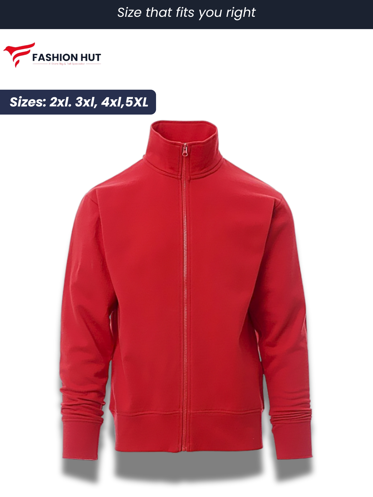 Red Payper Mock Neck Full Zip