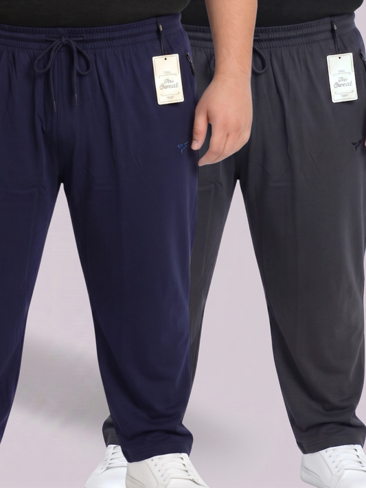 Pack of 2 Plain Cotton Jersey Trousers | Summer Edition