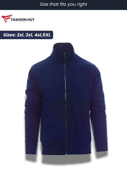 Navy Blue Payper Mock Neck Full Zip