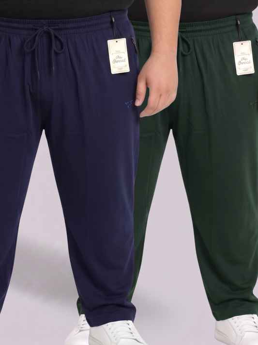 Pack of 2 Plain Cotton Jersey Trousers | Summer Edition