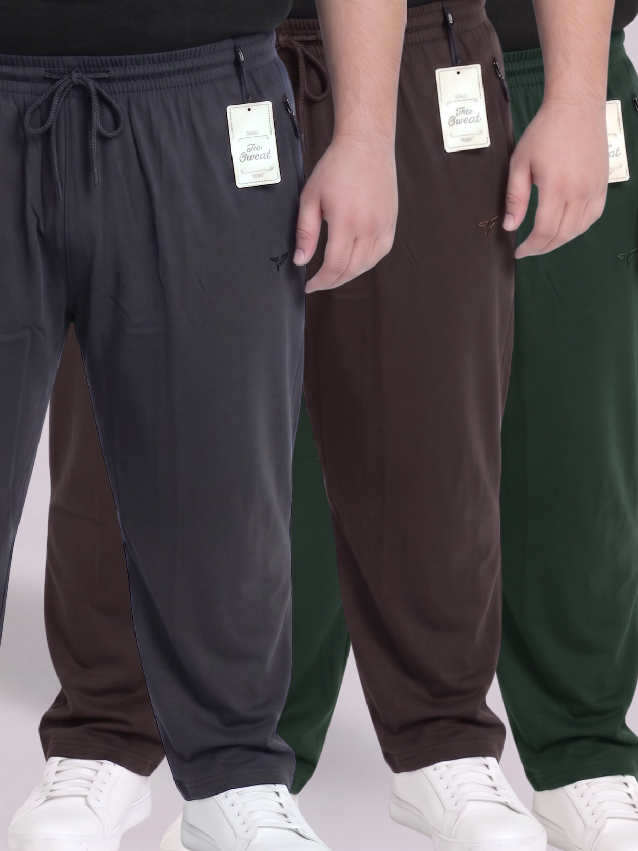 Pack of 3  Plain Cotton Jersey Trousers | Summer Edition