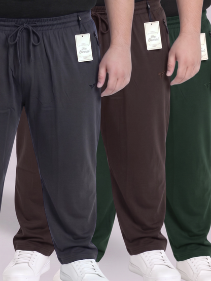 Pack of 3  Plain Cotton Jersey Trousers | Summer Edition