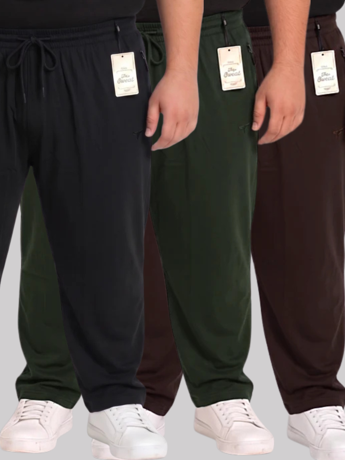 Pack of 3  Plain Cotton Jersey Trousers | Summer Edition