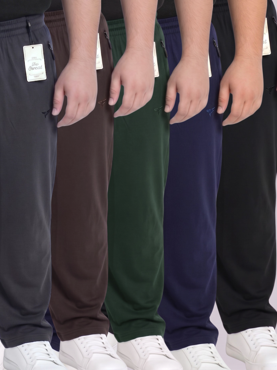 Pack of 5 Plain Cotton Jersey Trousers | Summer Edition