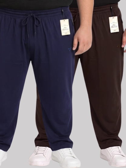 Pack of 2 Plain Cotton Jersey Trousers | Summer Edition