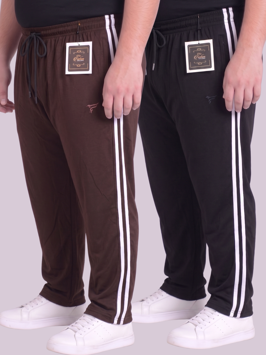 Pack of 2 Stripes Cotton Jersey Trousers | Summer Edition