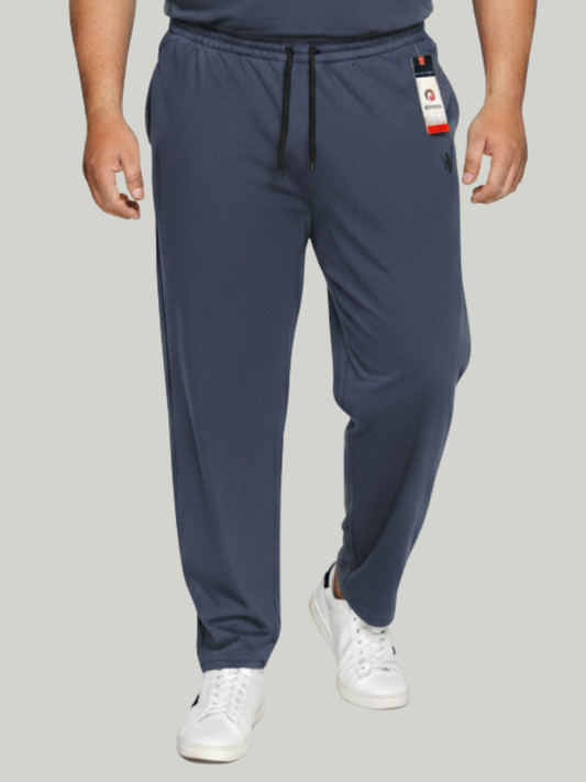 Denim Blue Polo Fabric Trouser | Best For Exercise