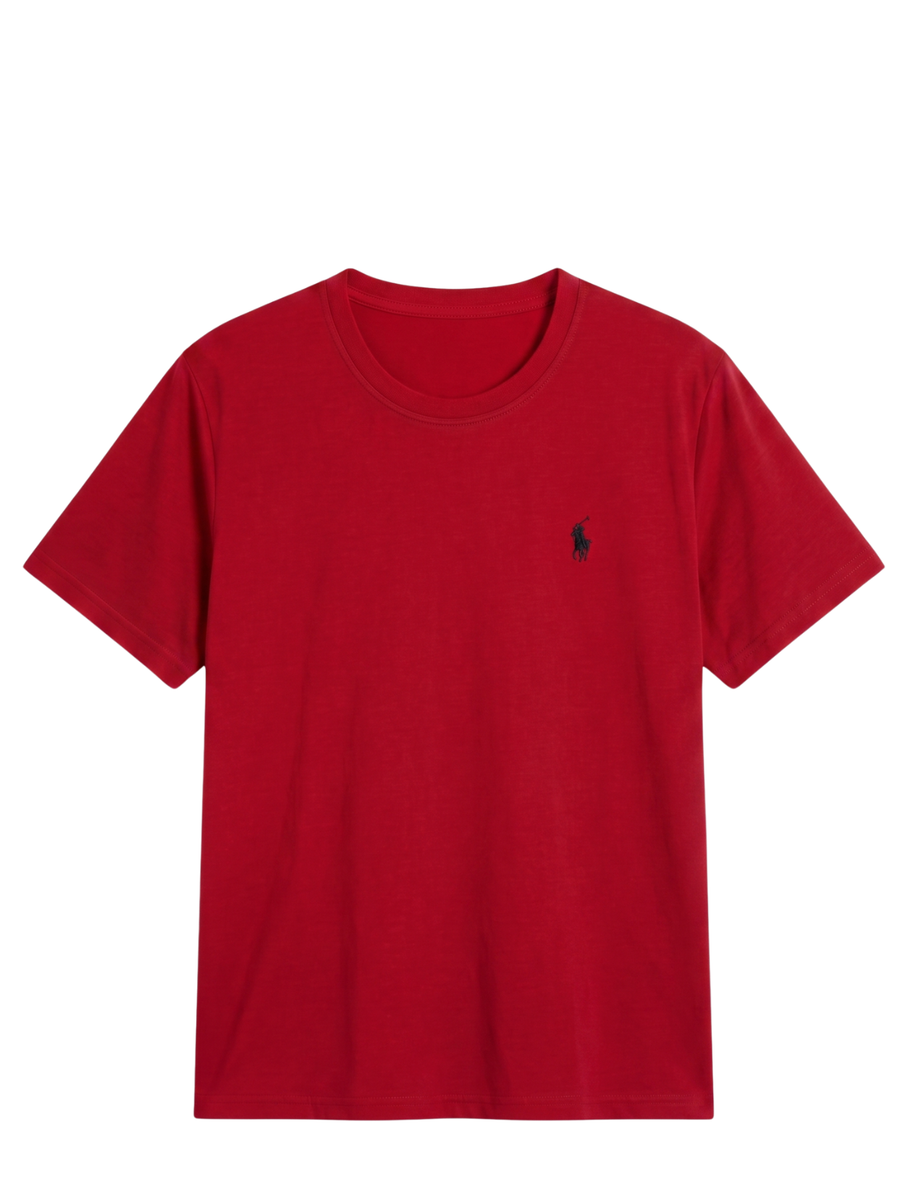 Fresh Cotton Jersey Red Round Neck T-Shirt | Summer Edition