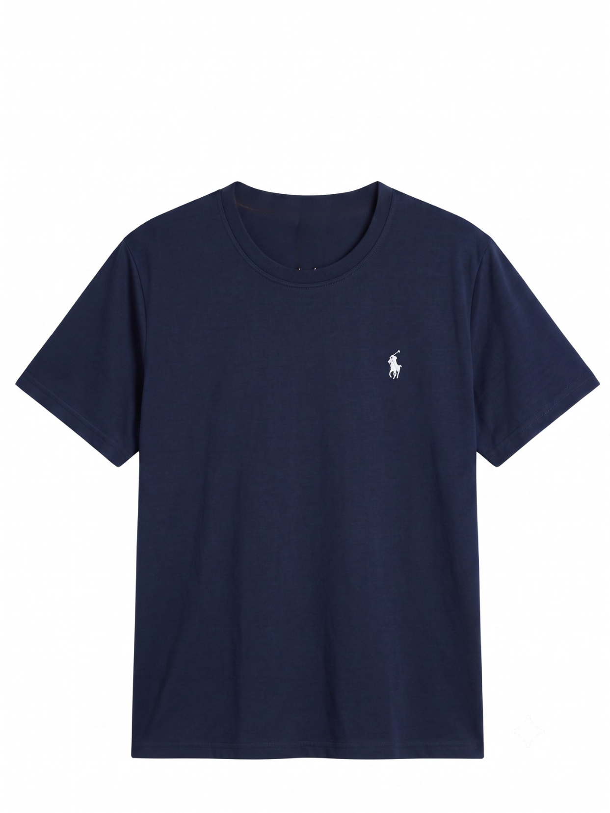 Fresh Cotton Jersey Navy Round Neck T-Shirt | Summer Edition