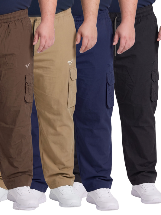 Pack of 4 Premium 5 Pockets Cargo Trousers
