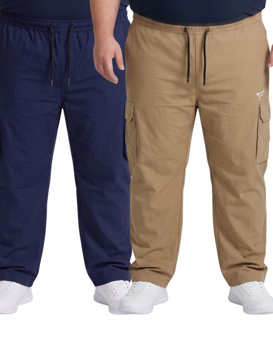 Pack of 2 Premium 5 Pockets Cargo Trousers