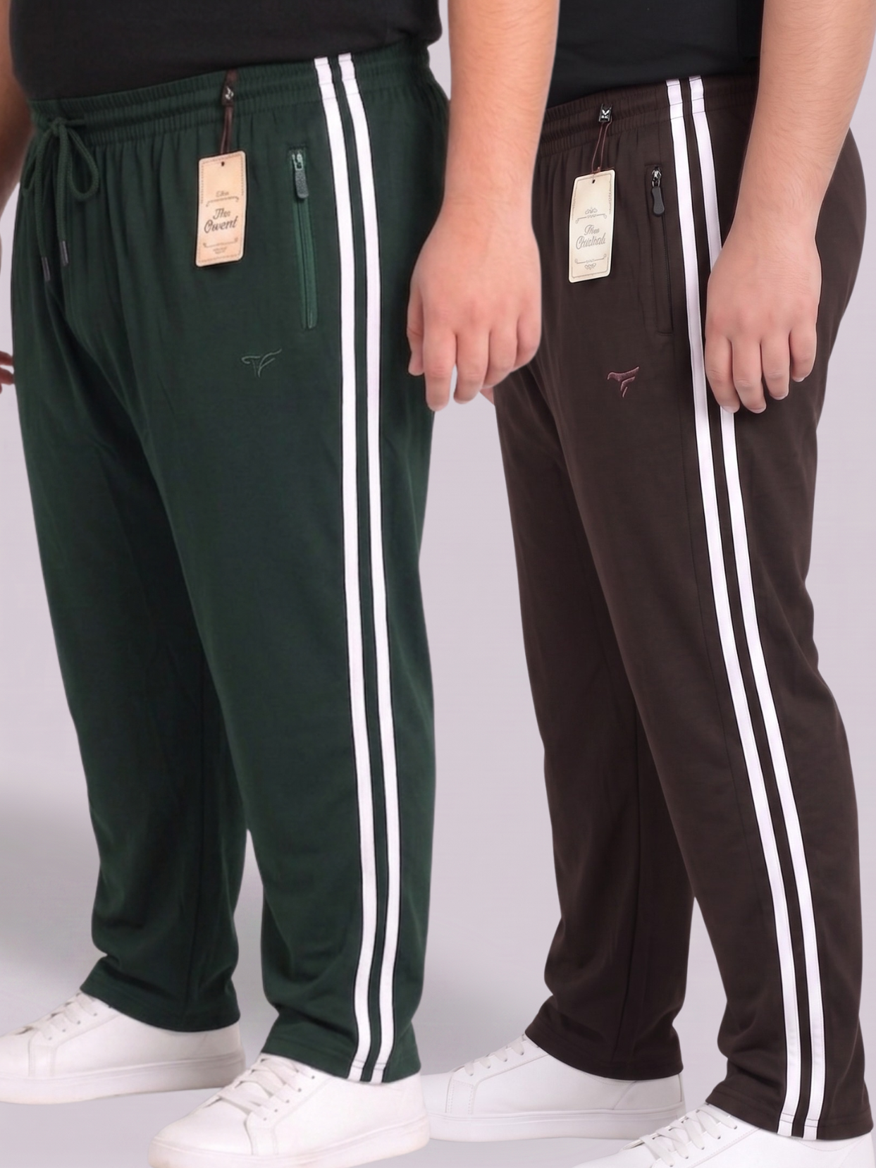 Pack of 2 Stripes Cotton Jersey Trousers | Summer Edition