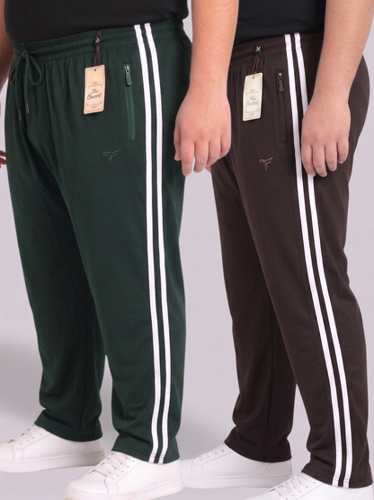 Pack of 2 Stripes Cotton Jersey Trousers | Summer Edition