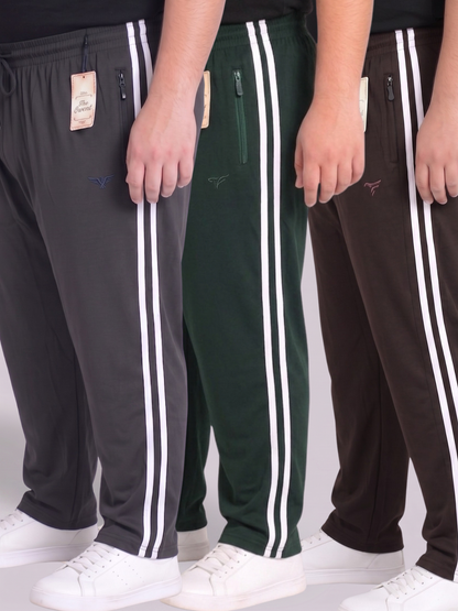 Pack of 3 Stripes Cotton Jersey Trousers | Summer Edition