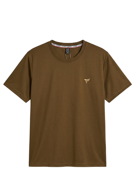 Mehendi Fresh Cotton Jersey Round Neck | Summer Edition