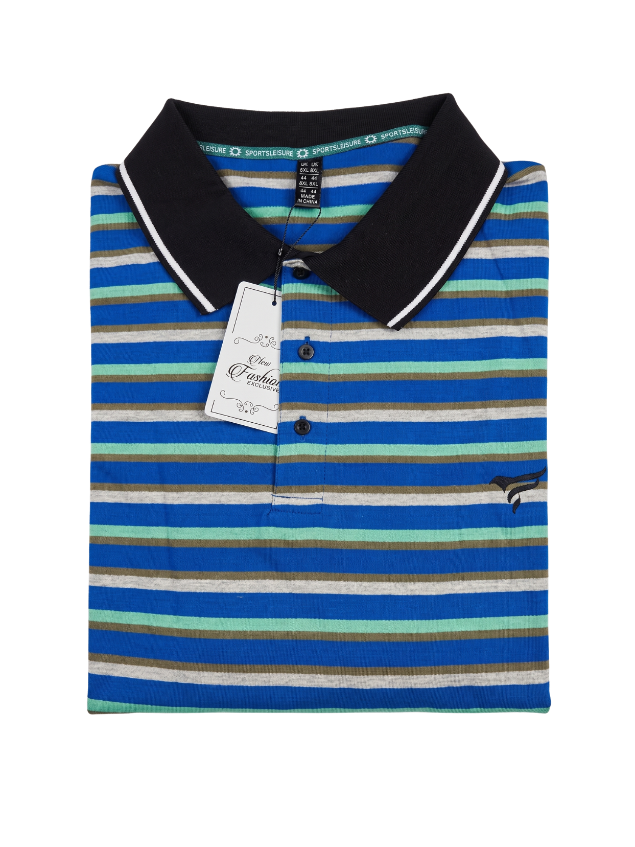 Blue & White Stripes Polo | Summer Fit