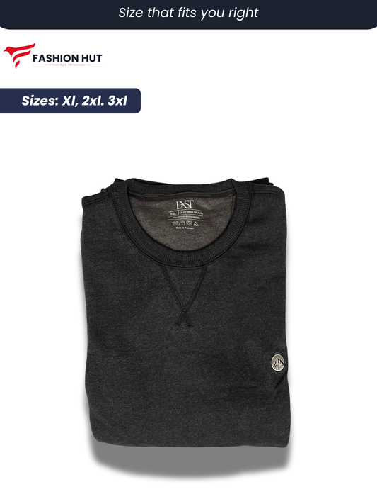 Charcol grey Plain Sweatshirt | Winter edition