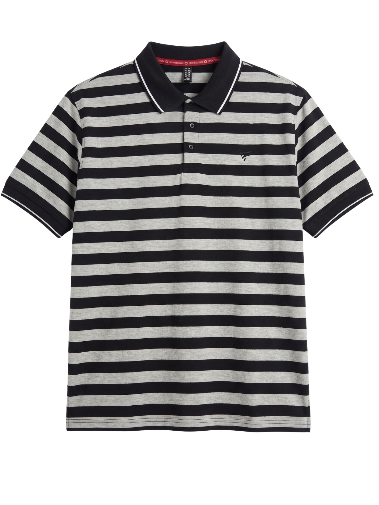 Black & Grey Stripes Polo | Summer Fit