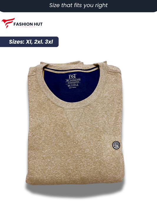 Beige Plain Sweatshirt | Winter edition