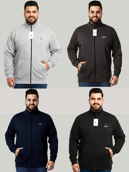 Pack of 4 full Mock Zipper