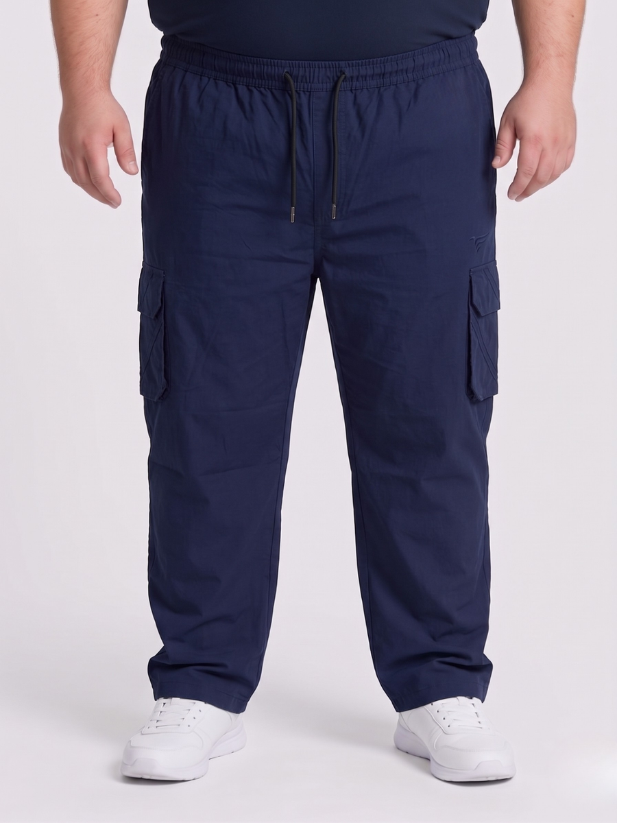 Premium Navy Blue 5 pockets Cargo Trousers