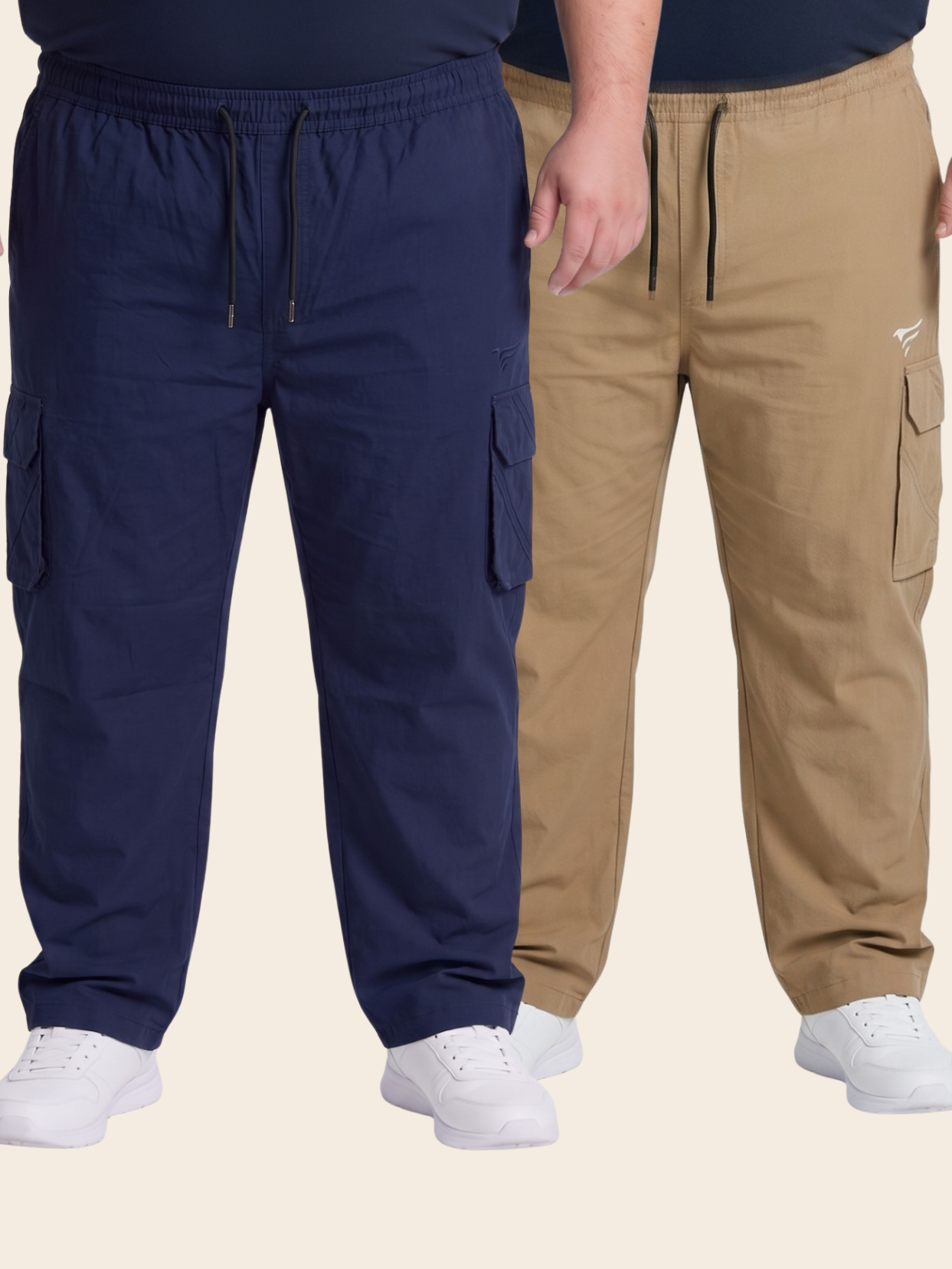Pack of 2 Premium 5 Pockets Cargo Trousers