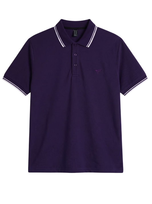 Dark Purple Tipping Polo Shirt