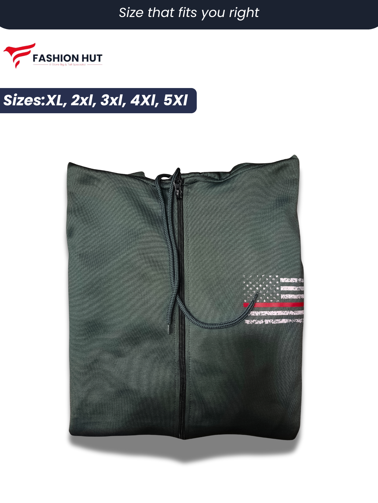 Pack of 2  Rothco's Original Flees Zipper Hoodie