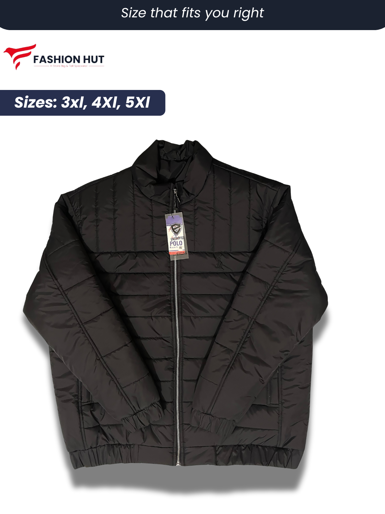 Black Parachute Puffer Jacket
