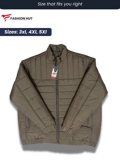 Pistachio Grey Parachute Puffer Jacket