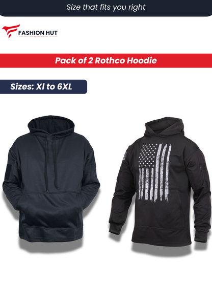Pack of 2 Rothco Original Flees Hoodies