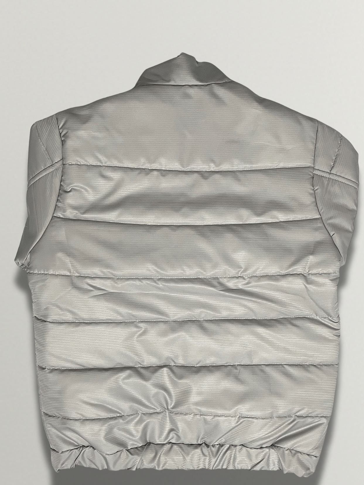Full Sleeve Grey Parachute Puffer Jacket