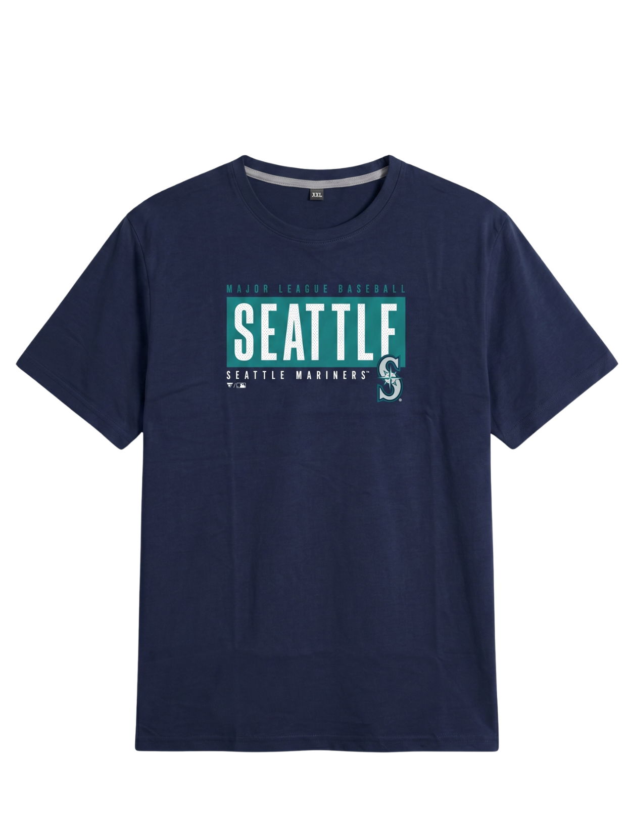 Printed Navy Blue Round Neck T-Shirt | Summer Edition