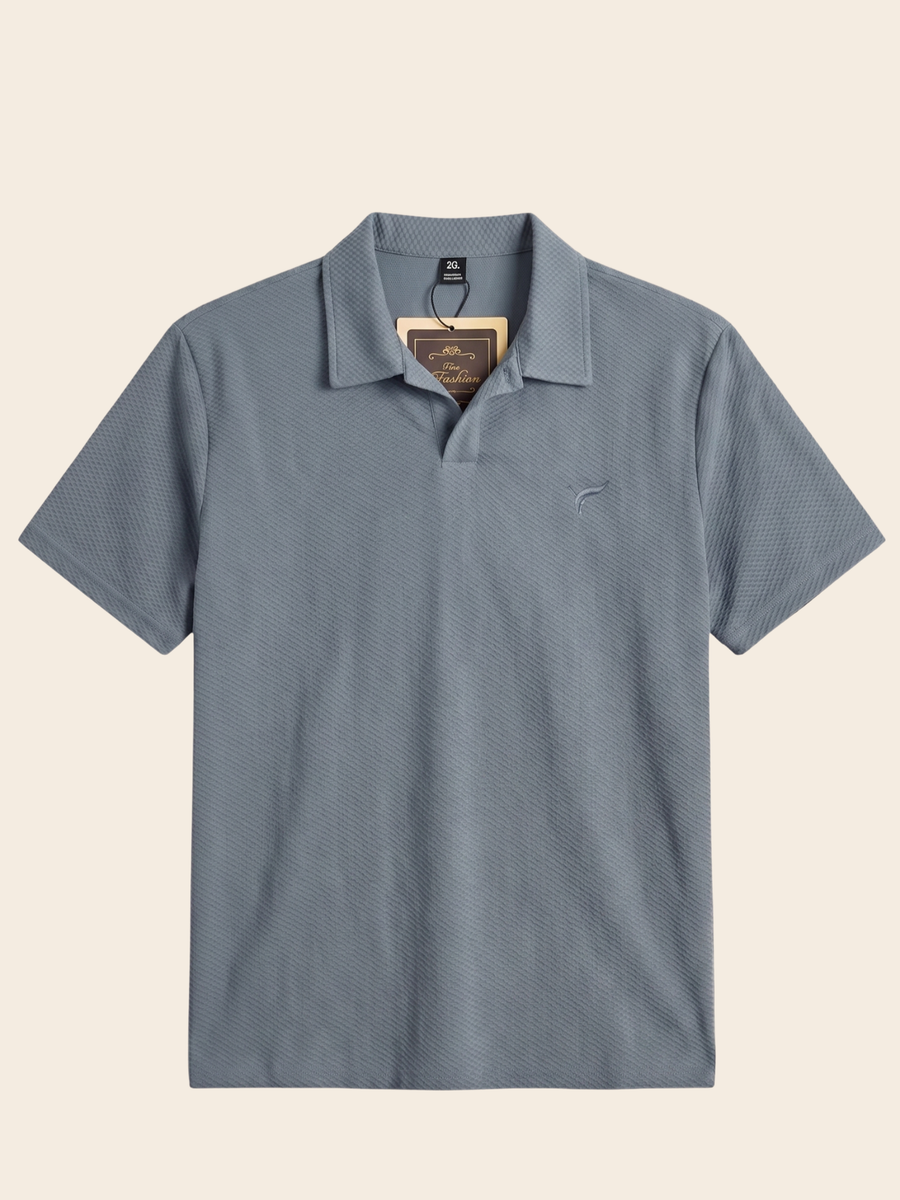 Grey Pk Lycra johnny Collar Polo| Summer Fit