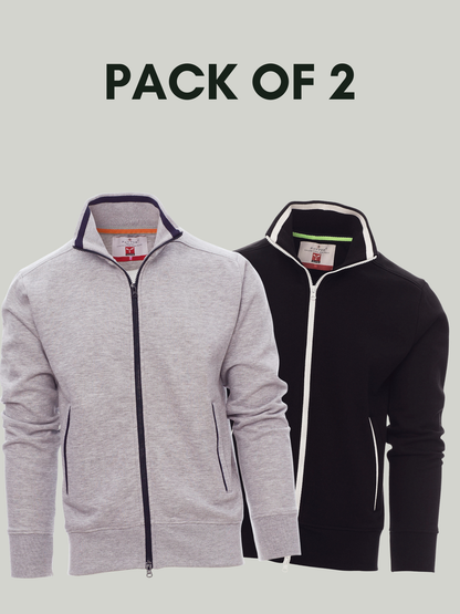 Pack of 2 Fancy payper Mock Neck zipper