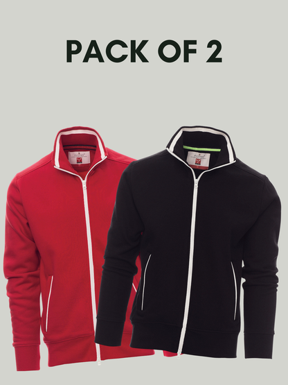 Pack of 2 Fancy payper Mock Neck zipper