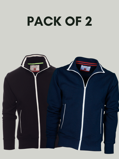 Pack of 2 Fancy payper Mock Neck zipper