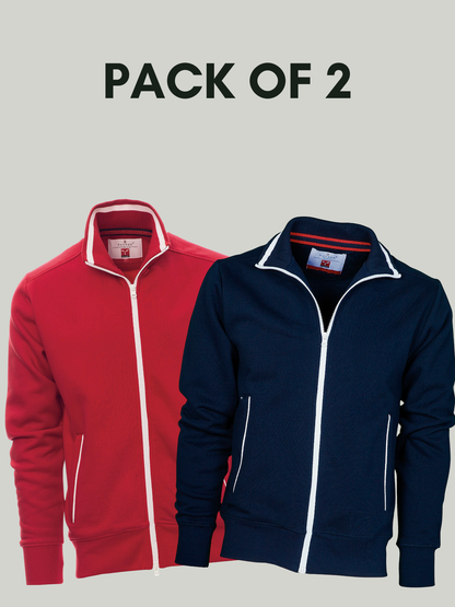 Pack of 2 Fancy payper Mock Neck zipper