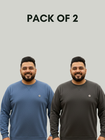 Pack of 2 Plain Sweatshirt | Winter edition