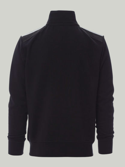 Fashion Jet Black payper Mock Neck zipper